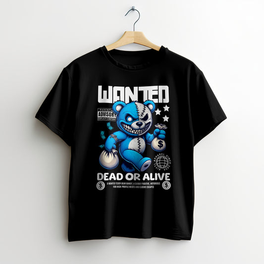 T-shirt "Wanted Teddy Bear – Dead or Alive"